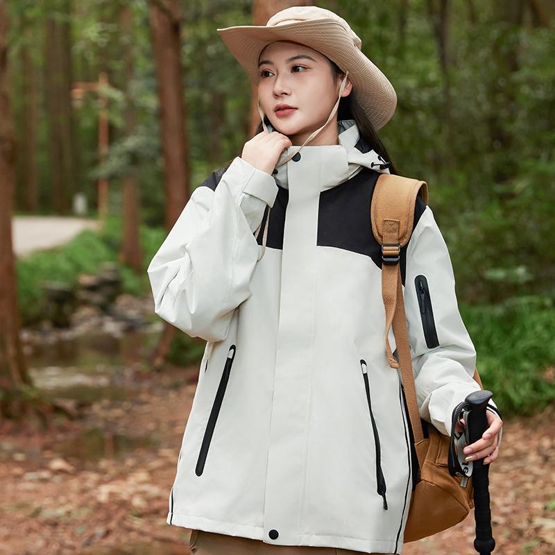 White black waterproof jacket6 White black waterproof jacket6