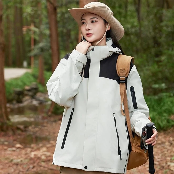 White black waterproof jacket6